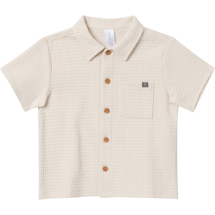 2-Piece Infant & Toddler Boys Beige Resort Shirt and Shorts Set outfits Modern Moments™ by Gerber® 